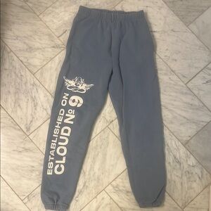 Boys Lie Blue Sweat Pants with Elastic Cuffs